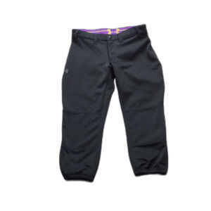 Women's UNDER ARMOUR Black SOFTBALL Pants Black Size 28x20